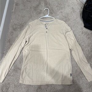 Kenneth Cole beige Henley Shirt